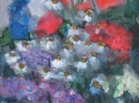 Garten mit Mohn, Rittersporn, Margeriten und Phlox - 2011 - Aquarell und Gouache - 76,7 x 56,7 cm