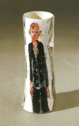 Hella K. (schwarz, weiß) - Vase 24,8 cm hoch - 2008