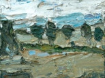 Landschaft bei Wippendorf - 2008 - Öl - 42 x 56 cm
