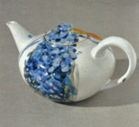 Osterglocken, Vergissmeinnicht - Teekanne 13 cm hoch / 16 cm Ø - 2011